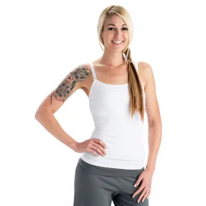 Strength Yoga Tank Camisole - White