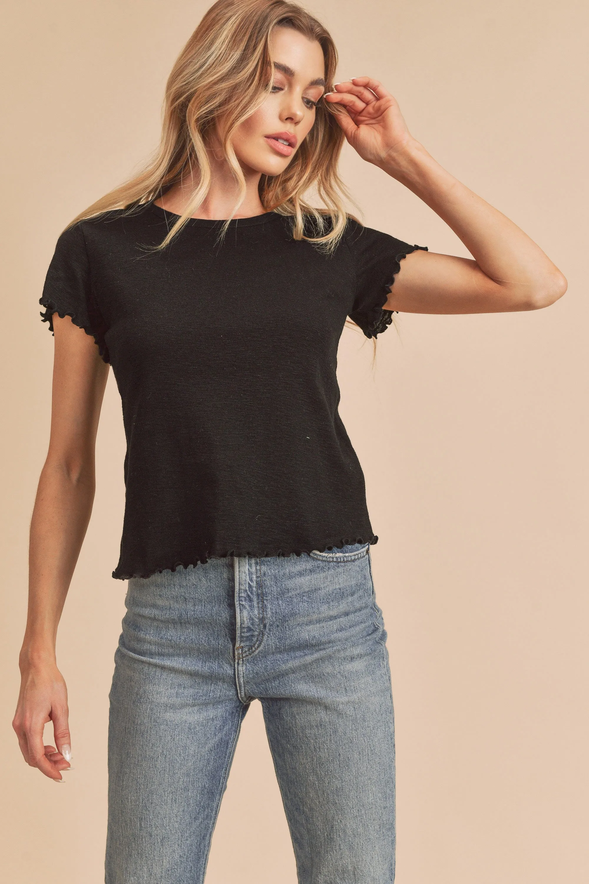 Stretch Fitted Shirt Top