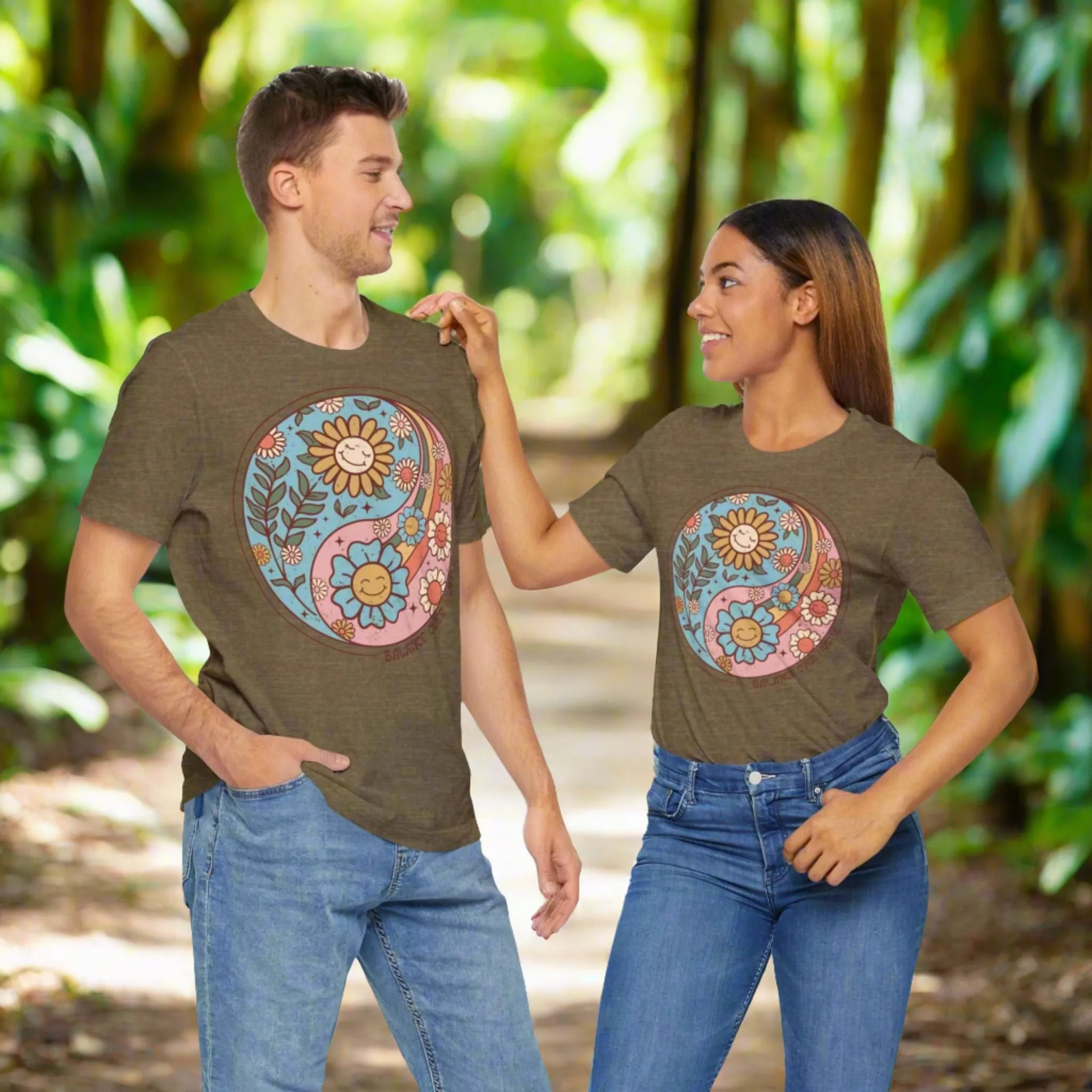 Unisex Boho Jersey Short Sleeve Tee