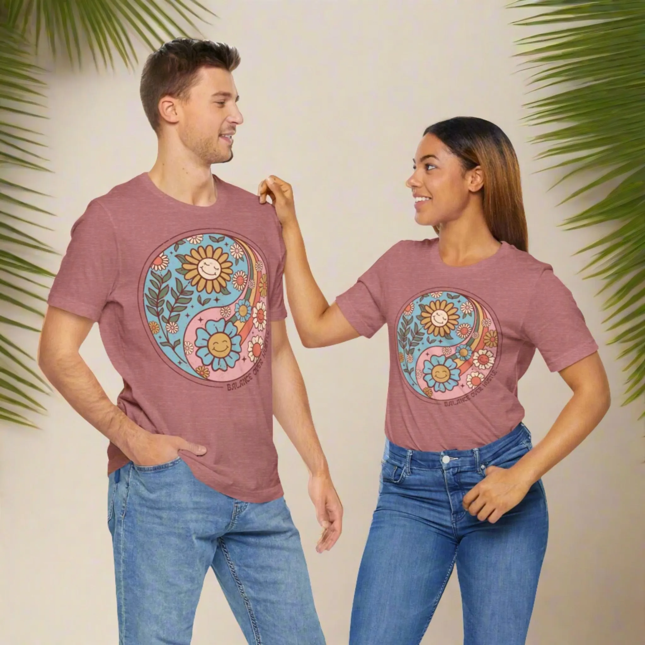 Unisex Boho Jersey Short Sleeve Tee