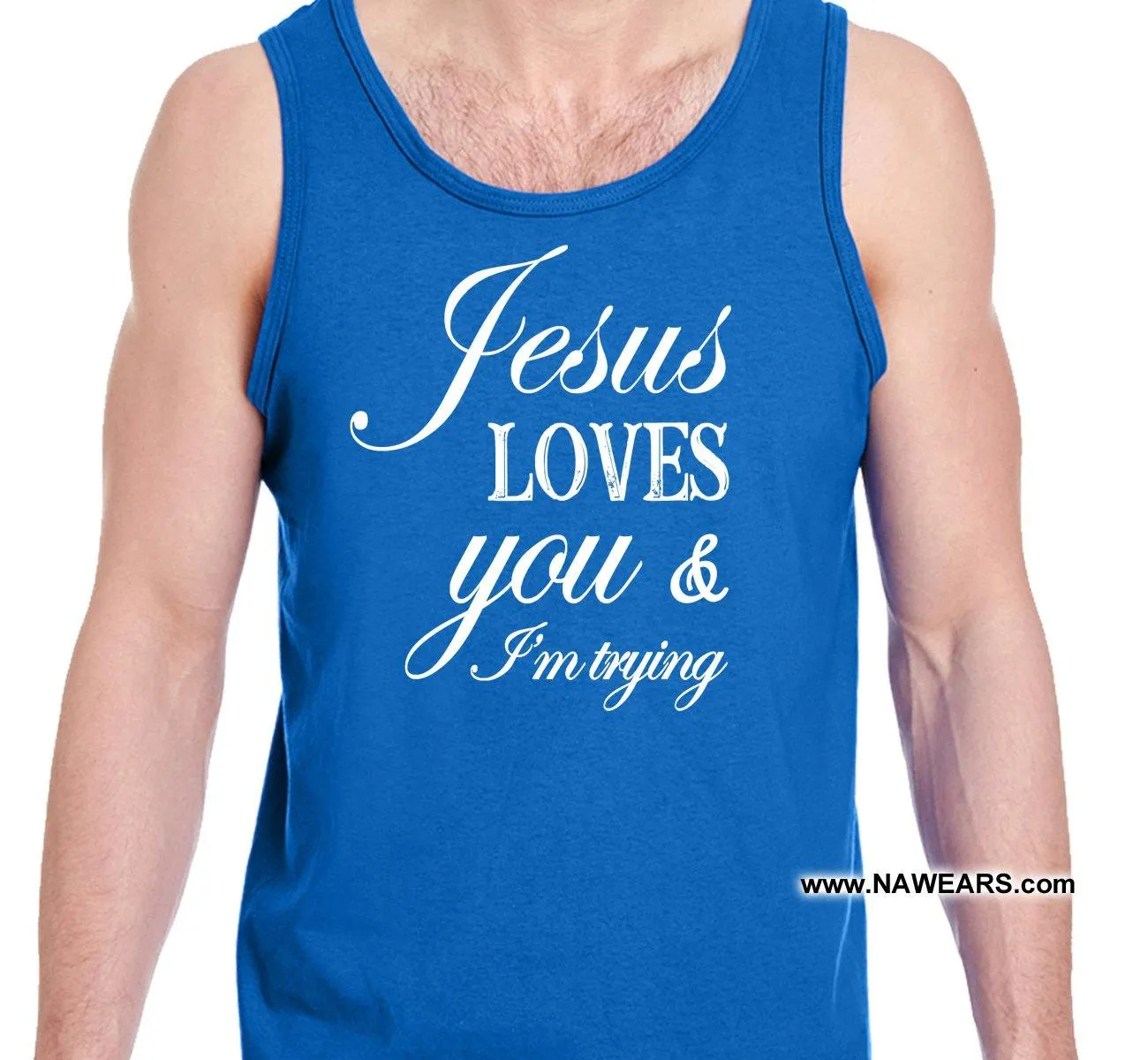 utt- Jesus Loves You Unisex Tank Tops