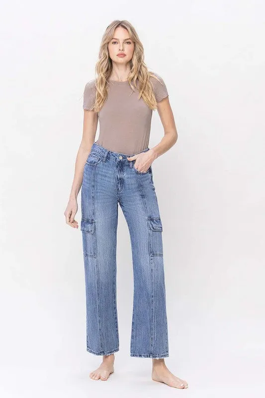 Vervet High Rise Dad Cargo Jeans