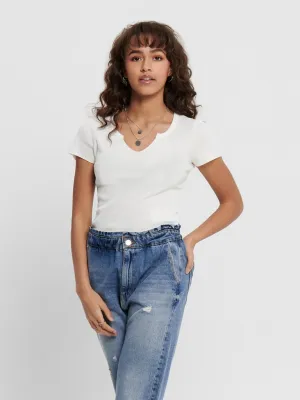 Vicky Rib Short Sleeve Tee