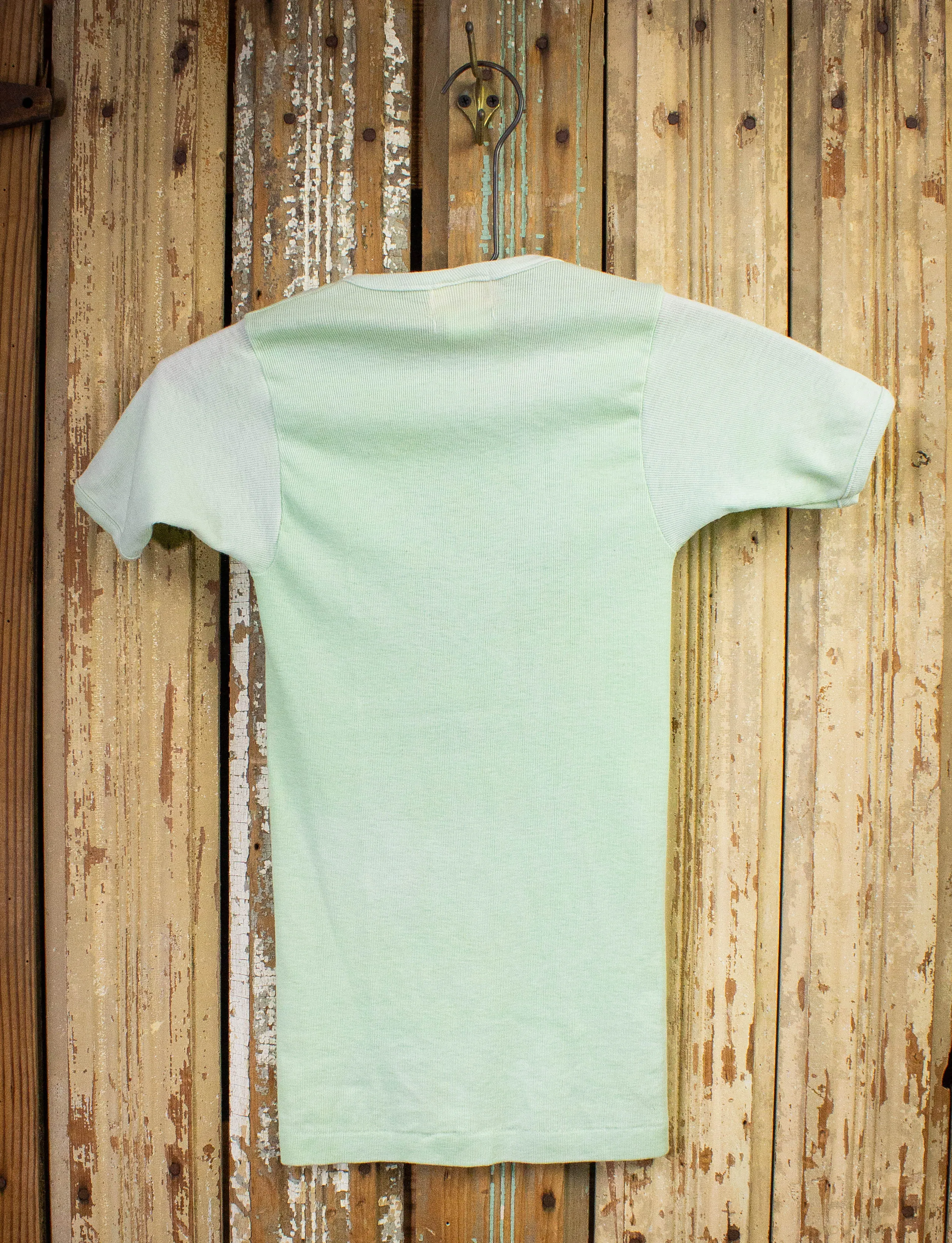 Vintage RWO Bus Graphic T Shirt 70s Green XXS