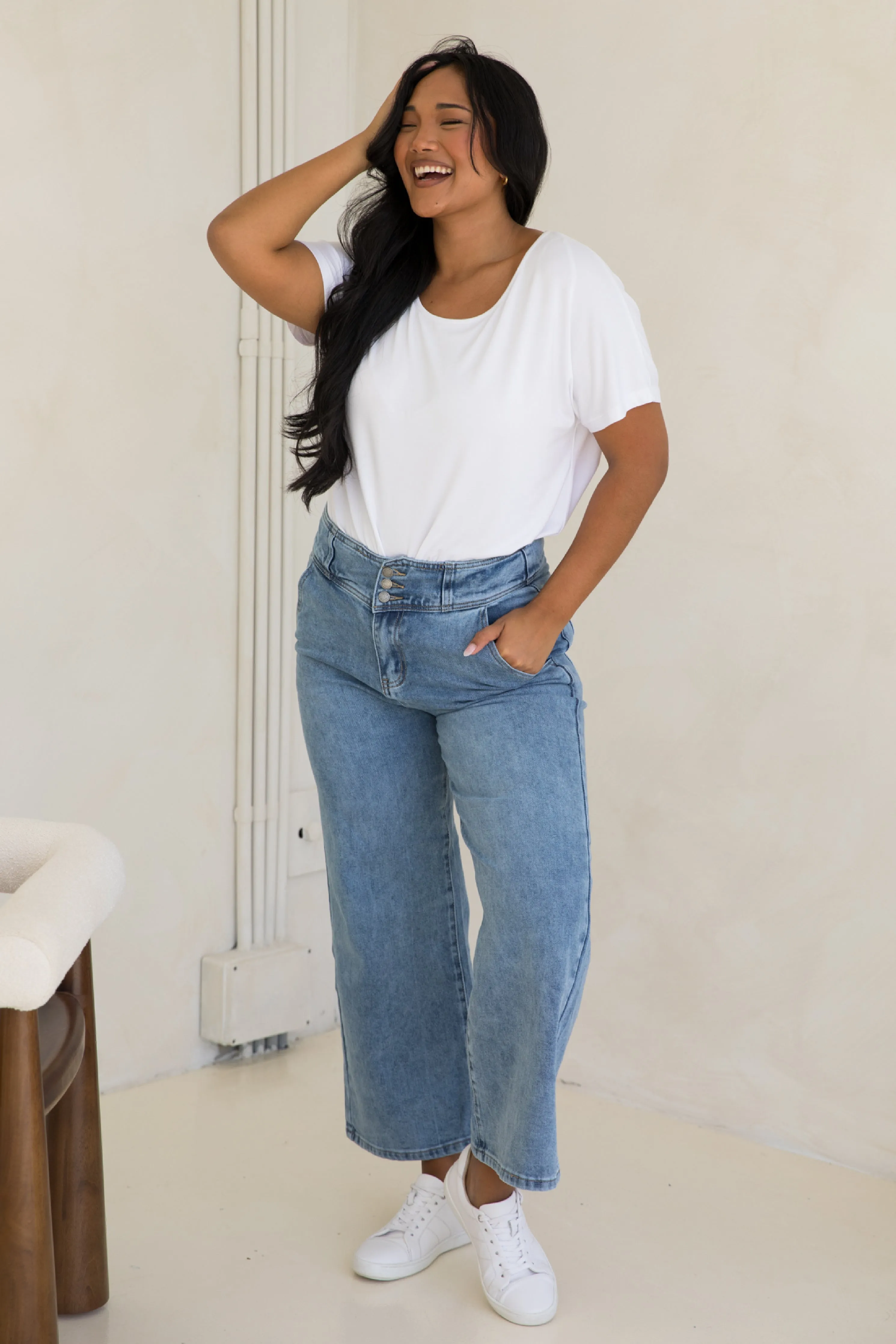 Wide Leg Jean | Light Denim