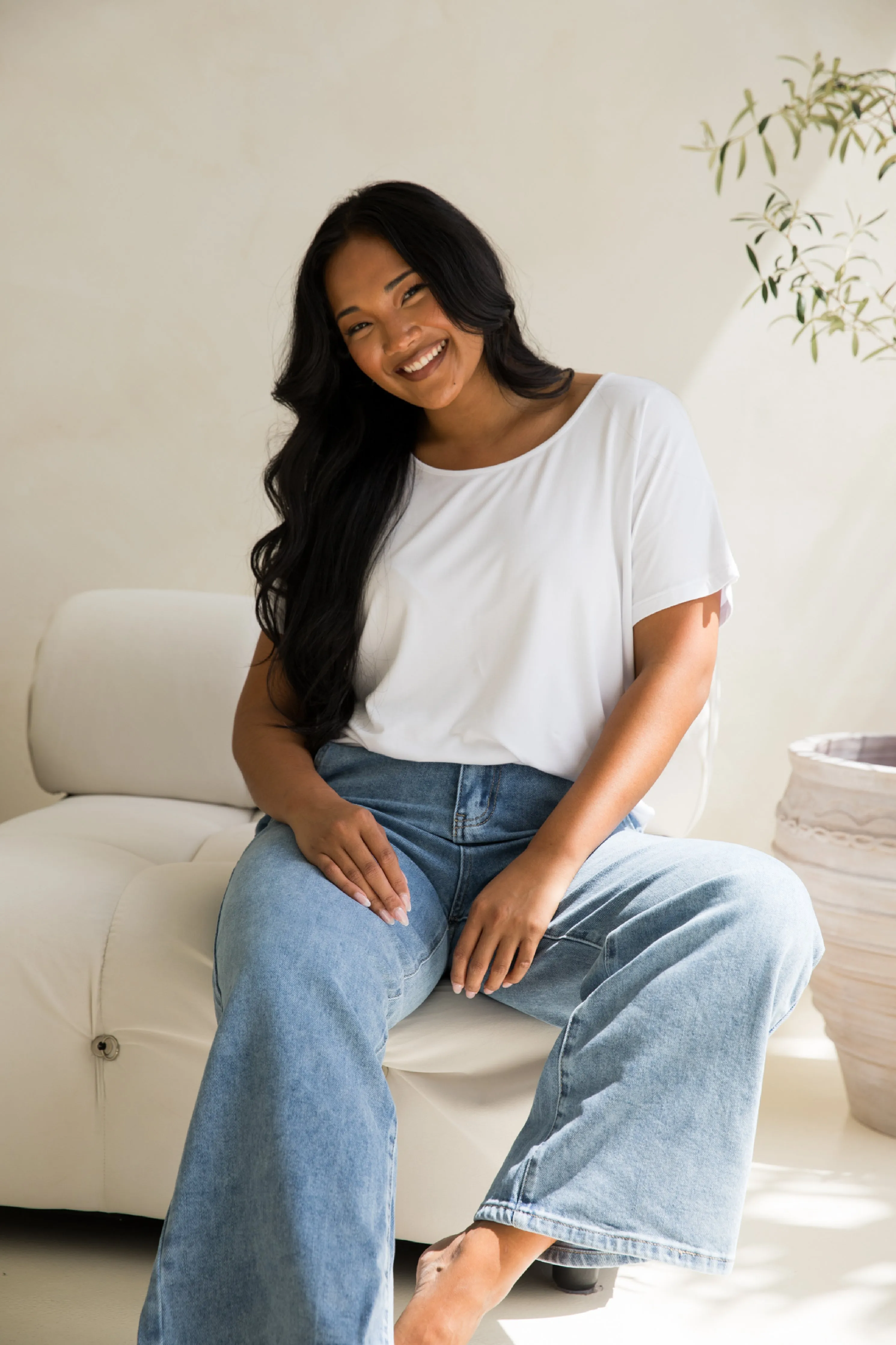 Wide Leg Jean | Light Denim