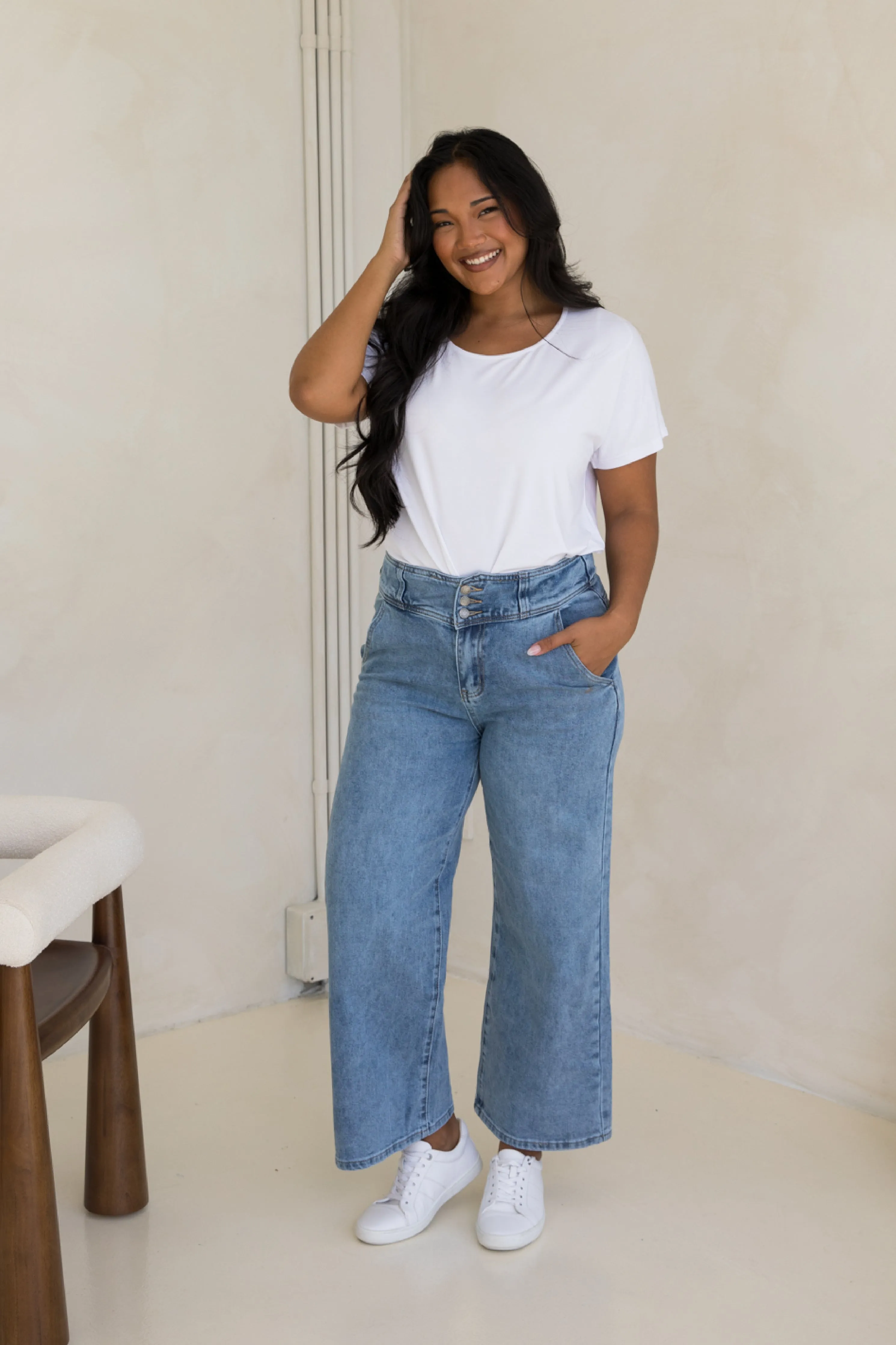 Wide Leg Jean | Light Denim