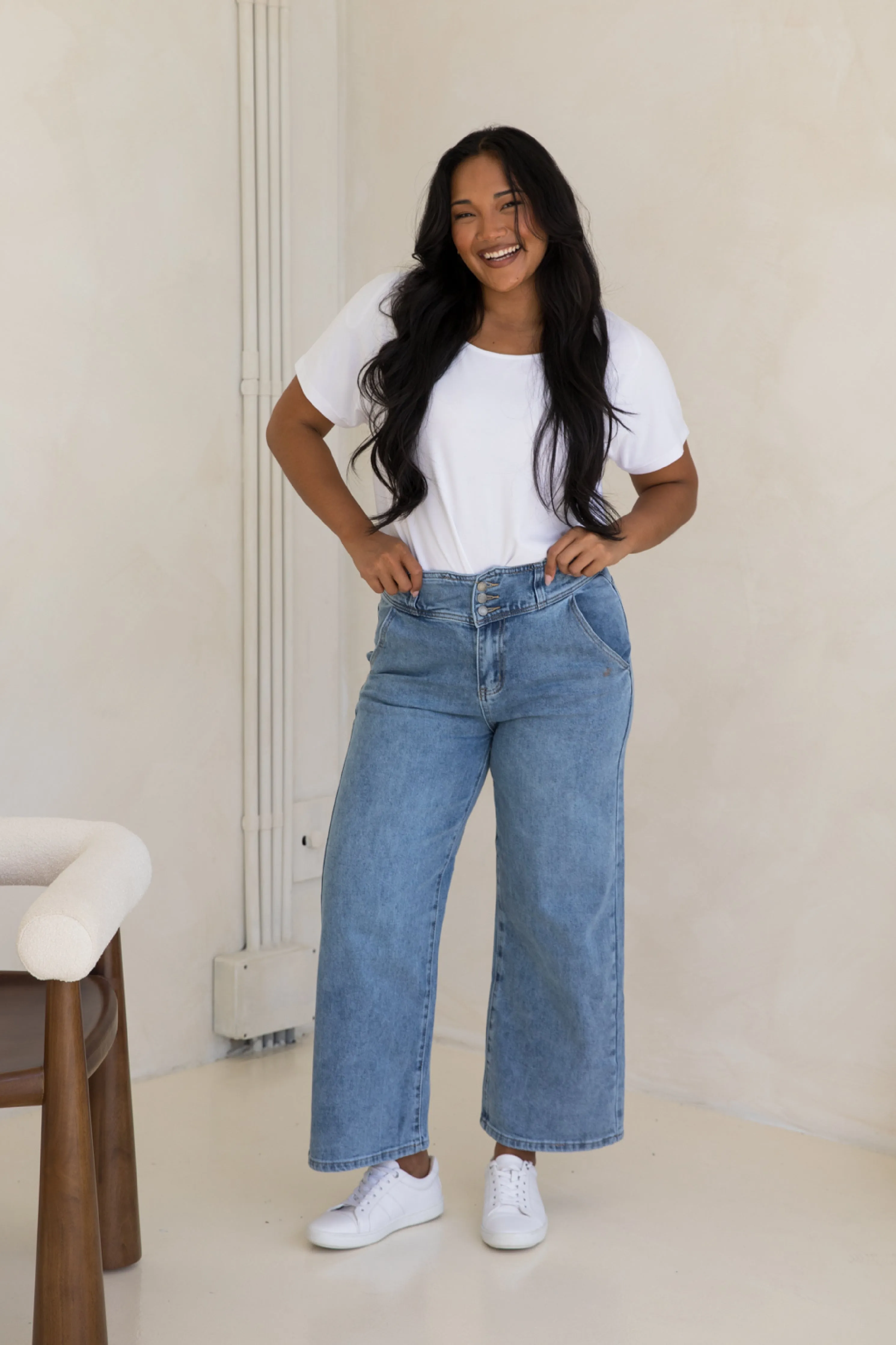 Wide Leg Jean | Light Denim