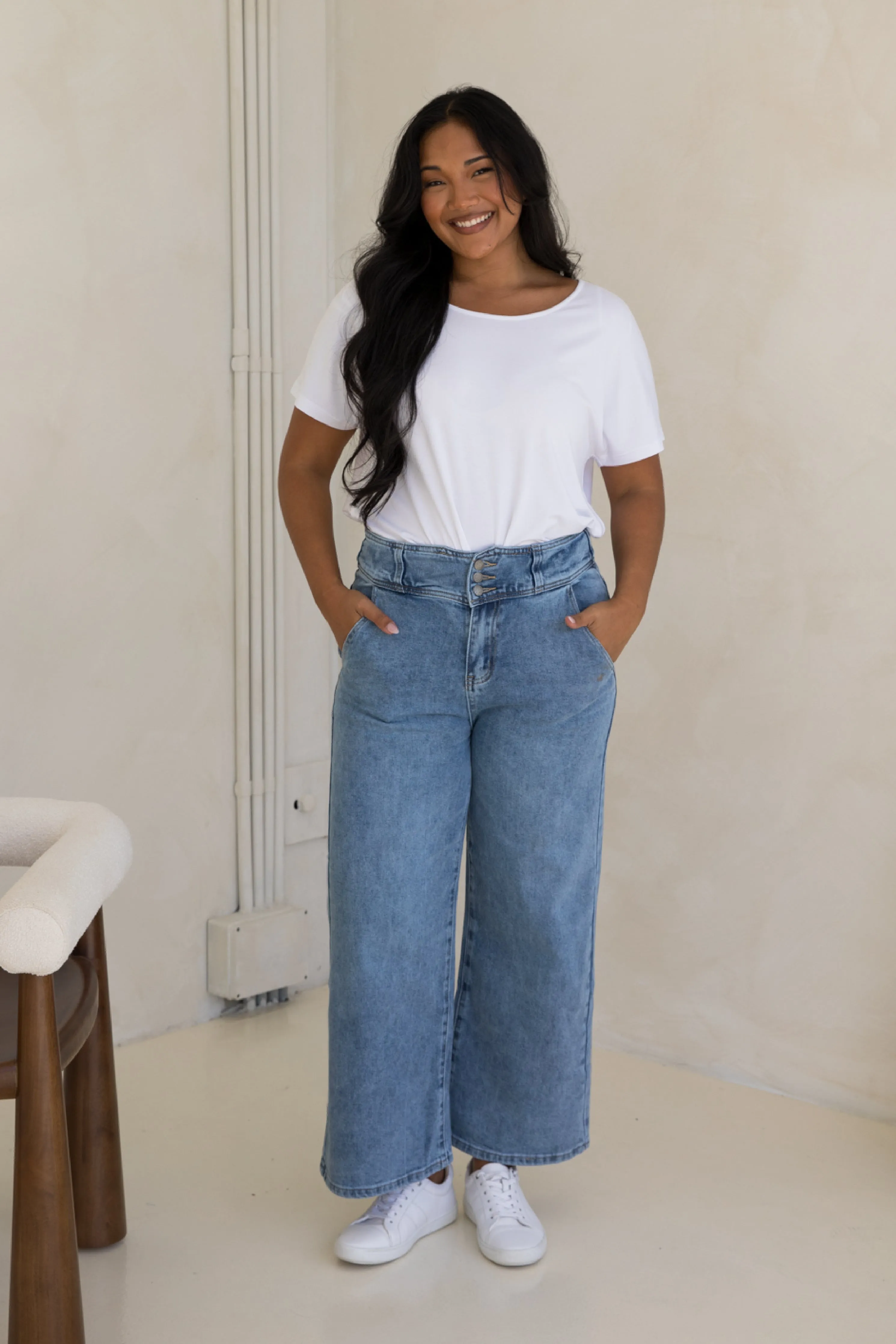 Wide Leg Jean | Light Denim