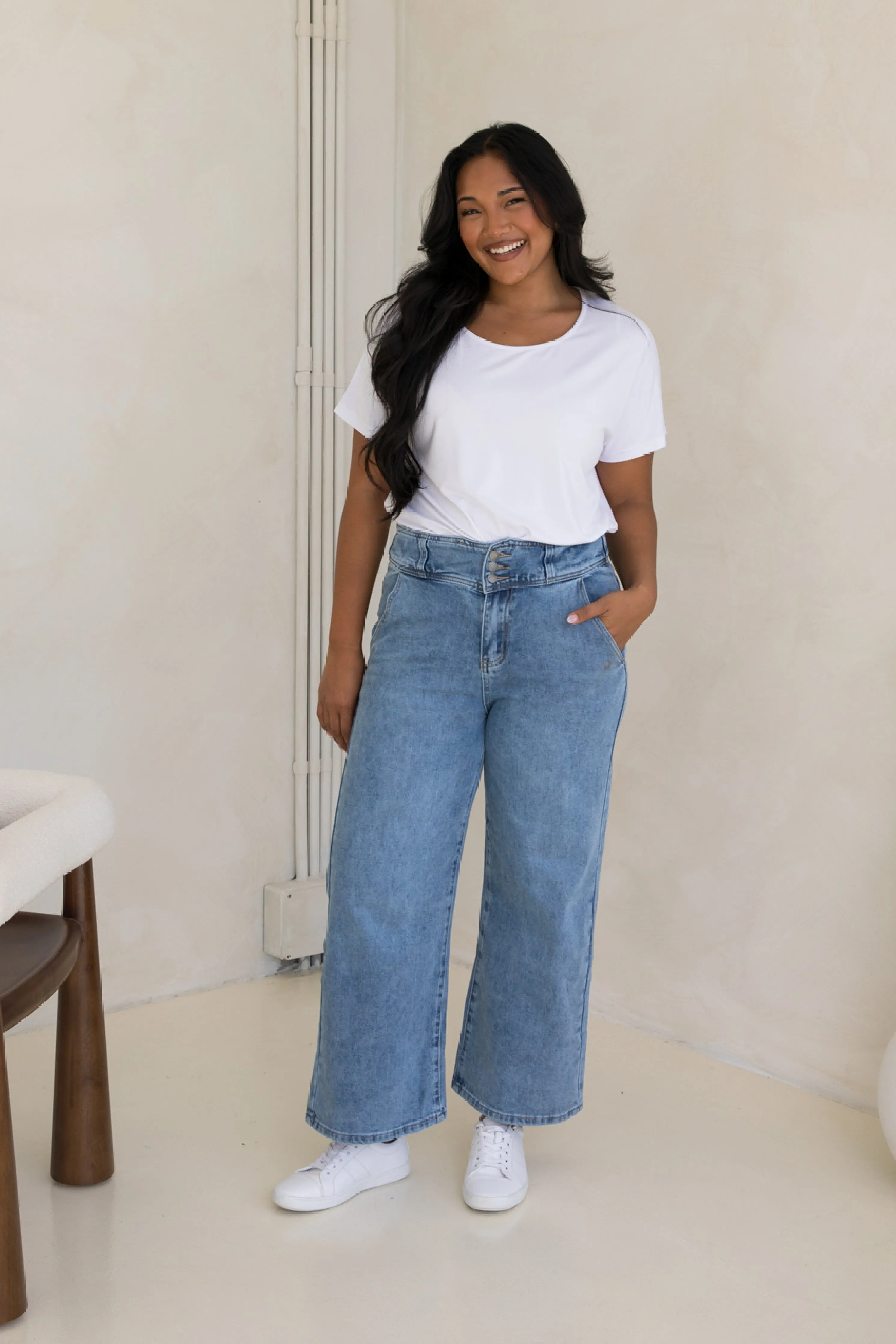 Wide Leg Jean | Light Denim