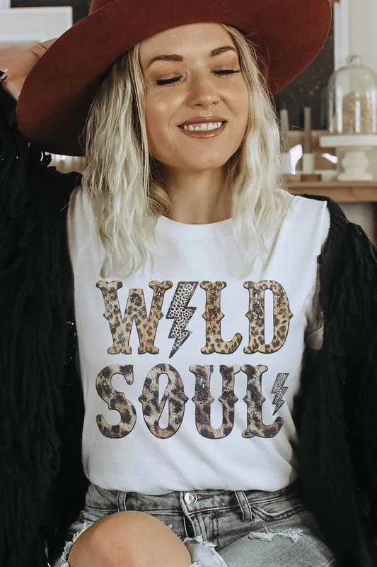 WILD SOUL LEOPARD GRAPHIC TEE