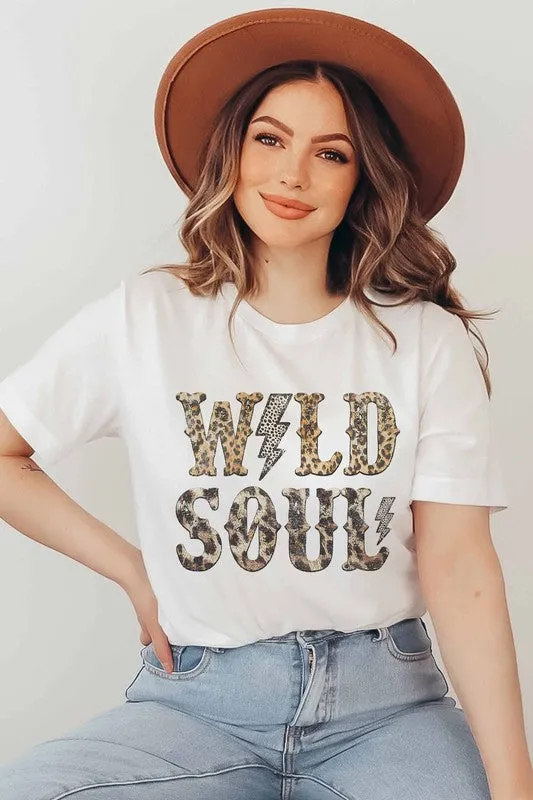 WILD SOUL LEOPARD GRAPHIC TEE