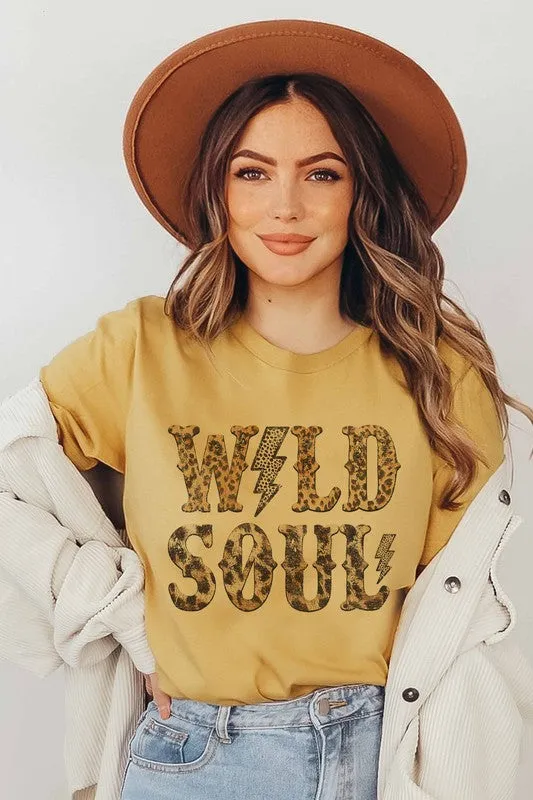 WILD SOUL LEOPARD GRAPHIC TEE