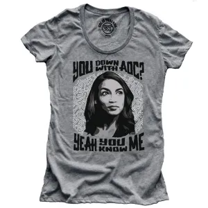 Women's Down With AOC T-shirt