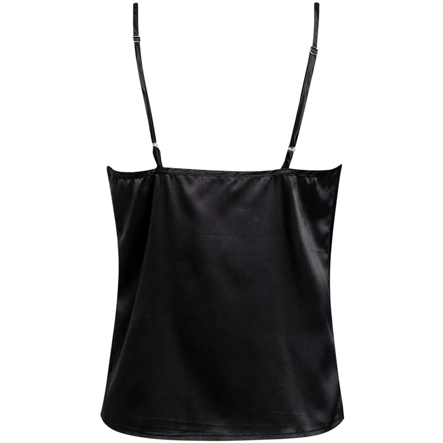 Women's Spaghetti Strap V-Neck Satin Suspender